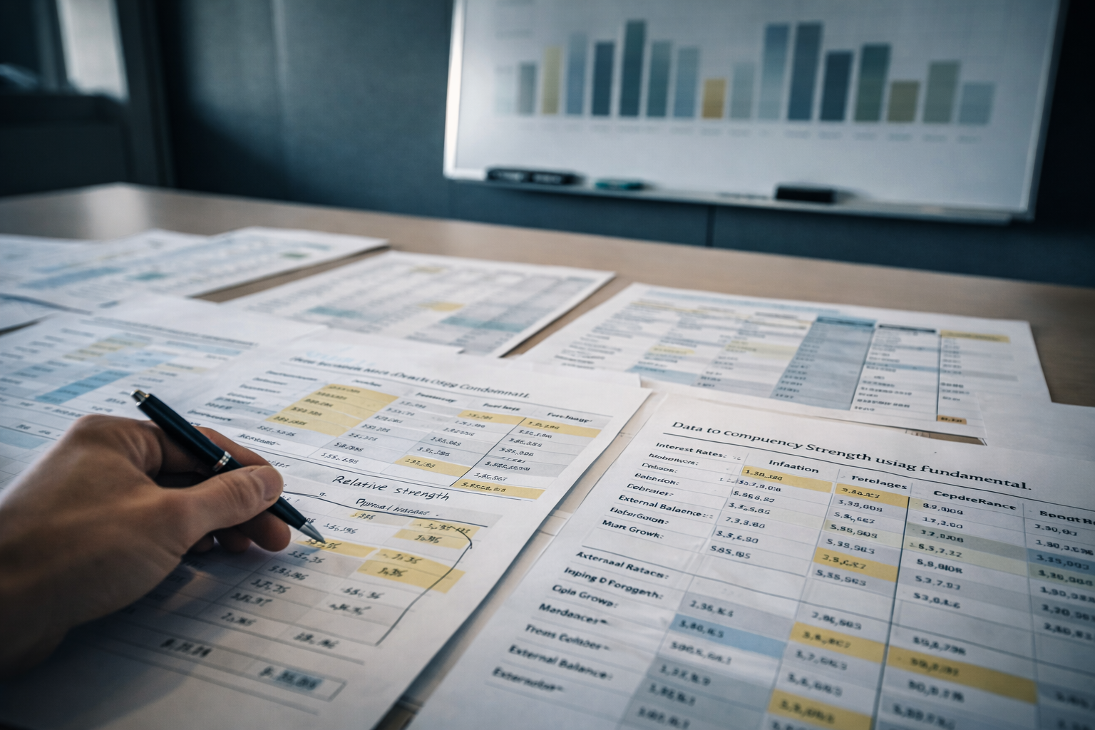 Institutional macro analysis comparing fundamental data to measure currency strength across economies